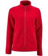 02094 lds Norman SOL'S Ladies Norman Fleece Jacket Red colour image